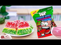 Trying Miniature 1 UP Freeze Dried Candy  | ASMR Cooking Mini Food