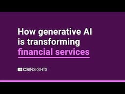 Generative AI is the next big thing in finance