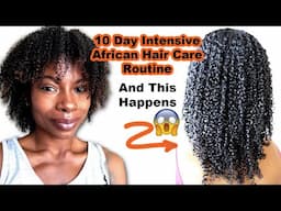 10 Day Intensive African Hair Care Routine -Maximum Length Retention