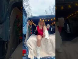 Getting festive & cosy in my van 🚐🎄🥰 #vanlife #vanlifeuk #campervan #christmas