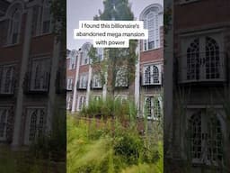 Russian Billionaires abandoned mega mansion. #abandoned #viralvideo #shorts