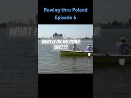 Rowing in the Nordic Explorer towards a mysterious monumental building on the river Wisła