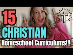 ULTIMATE GUIDE to CHRISTIAN Homeschool Curriculum ⛪ - 15 Christian Online Homeschooling Programs!