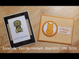 A Couple Ideas using Pets & More from Stampin' Up!