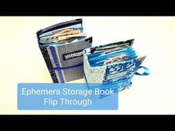 Flip Through Of My Ephemera Storage Books For Junk Journals & Scrapbooking