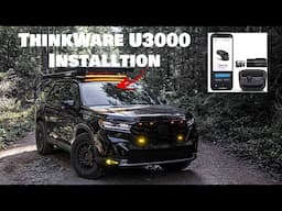 Thinkware U3000 4K / 2K Dash Cam OBD wiring Installation on the Honda Pilot Trailsport