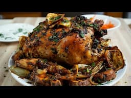 The Easiest One-Pan Roasted Chicken & Veggies: Flavorful & Healthy | Herbs Roasted Whole Chicken