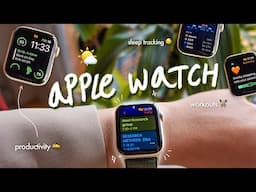 what's on my Apple Watch 🌷 | fav apps for productivity, health, focus