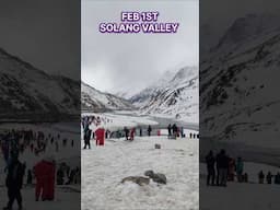 Manali Present Situation  #manali #solangvalley #snowfall