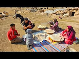 Freshly Baked Bread & Mountain Fruits: A Taste of Nomadic Life with Azam & Mahmoud 🏕️