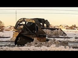 Digging Out From A Historic Winter Storm, Belle Chasse, Louisiana