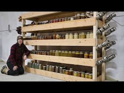 Building a Storage Shelf for 500+ Jars | Cooking with Canned Food