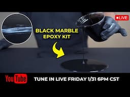 Black Marble Epoxy Technique LIVE + Q&A