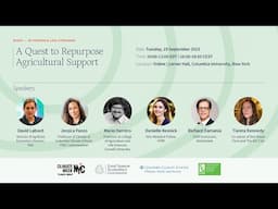 FSEC at NYC Climate Week | A Quest to Repurpose Agricultural Support