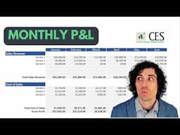 Excel Profit & Loss Tutorial: Add automated monthly and quarterly summaries