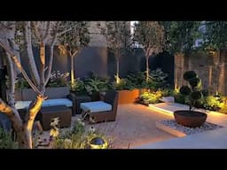 Large Contemporary Courtyard Garden that forms a Perfect Link with the Home’s Fabulous Interior