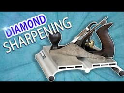 Diamond Stone Sharpening a $uper Rare Stanley No. 2 Plane