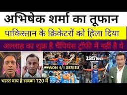 Pakistani media reaction on Abhishek Sharma century against England in T20