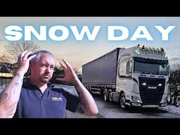 TRUCKING in the SNOW Like a Pro. UK HGV Driver.