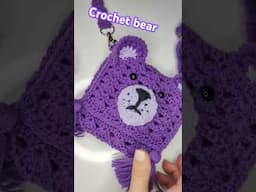 Crochet bear ears , crochet bag #crochet #crochetbag #crochetgifts #crochetbear