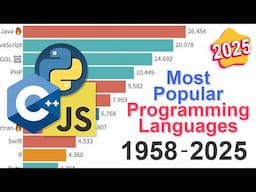 Most Popular Programming Languages: Data from 1958 to 2025