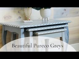 3 shades of grey! Showcasing just three shades from Purecos many shades of grey! 😉