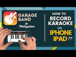 HOW TO RECORD KARAOKE ON IPHONE/IPAD | GARAGE BAND | IOS | HOME STUDIO RECORDING | MOBILE RECORDING