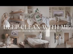 DEEP CLEAN WITH ME | *2025* extreme cleaning motivation, entire house clean + best hacks & products