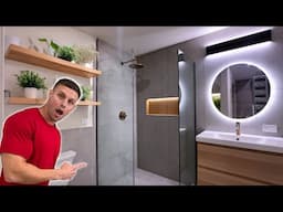 INSANE Bathroom Renovation in 6 minutes