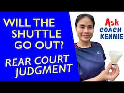 How to judge if a shot will go out in the badminton rear court #badminton