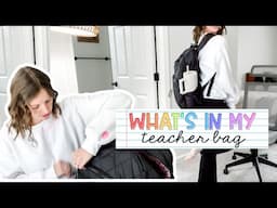 WHAT'S IN MY TEACHER BAG | 2025 reset, cleaning out my bag, planner update