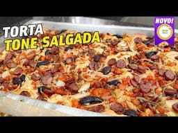 TORTA TONE! QUE? O QUE É ISSO?  TORTA PIZZA FOFINHA E FÁCIL DE PREPARAR | PIZZA GROSSA #1248