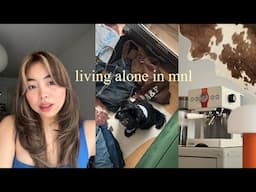 Living Alone • unbox new appliances w/ me, making things work & restarting :)