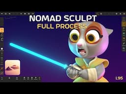 Nomad Sculpt 1.95 Full Process Video | Character Design