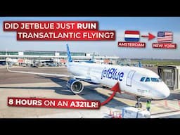 JetBlue's revolutionary new Airbus A321LR ECONOMY from Amsterdam to New York! | BRUTALLY HONEST