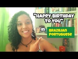 Happy birthday to you in Brazilian Portuguese