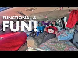 She Lives Full-Time in a Small SUV While on Disability! (SUV Camper Tour)