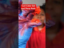 Watch me use curl color gel to install my perm rods! Def try this! The product is linked ❤️ #curls