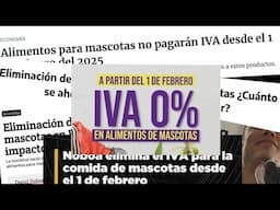 Los alimentos de nuestras mascotas no tendrán IVA, a partir del 1 de febrero 🇪🇨