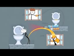 Toilet Time (WEEGOON) - All Levels 26-50 - Funny Stickman - Gameplay Walkthrough Android iOS