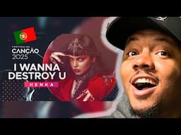 AMERICAN REACTS To HENKA – I Wanna Destroy U | Festival da Canção 2025