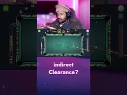 indirect Clearance but..? 8 ball pool GamingWithK #8ballpool #gamingwithk #trickshots #kissshot