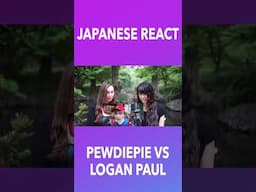 Japanese React to PewDiePie VS Logan Paul #Shorts