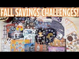 STARTING FALL & HALLOWEEN SAVINGS CHALLENGES! | $1,250 Towards Savings!