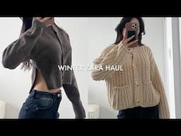 Winter ZARA Try On Haul | Sale & New Cozy Knits, Jackets, Dresses, Boots!