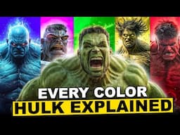 Why Hulk Green? | Every Color of Hulk Explained in Hindi | Science behind Hulk Skin | Captain B2