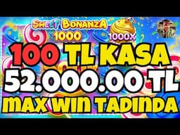 SWEET BONANZA 1000 YENİ OYUN 🍭 100 TL KÜÇÜK KASA İLE NASIL KATLANIR ? MAX WİN TADINDA REKOR !