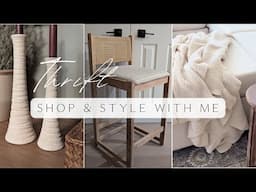 Thrift with Me for High End Style Home Decor / Shop and Style with Me!