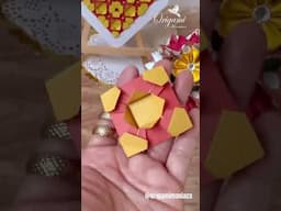 Yellow Flower Mosaic #origamimaniacs  #origamicraft #origamitutorial #origamiart #mosaic #diycrafts