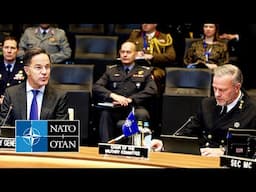 NATO Secretary General with the Chair of the NATO Military Committe, 15 JAN 2025